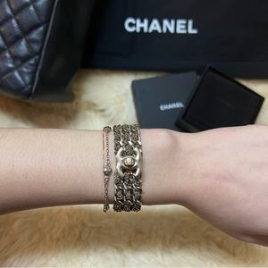 Chanel Turnlock Chain Link Bracelet